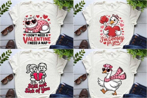A Cute Valentine's Day Graphics Bundle for T-Shirt Designs
