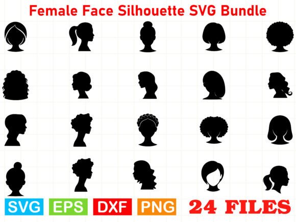 A Designer's Review of a Female Face Silhouette Graphic Asset