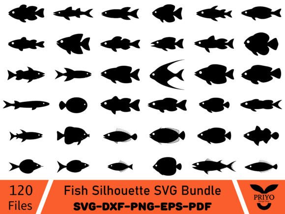 A Fish Silhouette Graphics Bundle for Authentic Local Branding