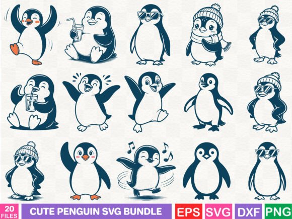 A Penguins' Purpose: Graphics and Illustrations for Crafting Warmth