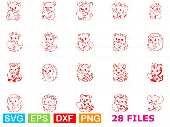 A Practical Review of Valentine Animals with Hearts SVG Bundle