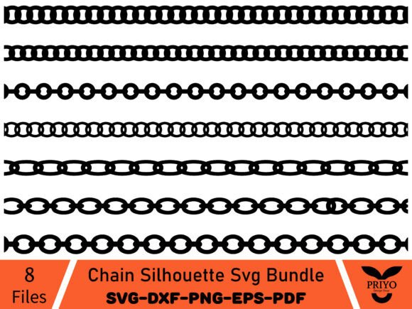 A Versatile Chain SVG Bundle for Modern Graphics and Illustrations