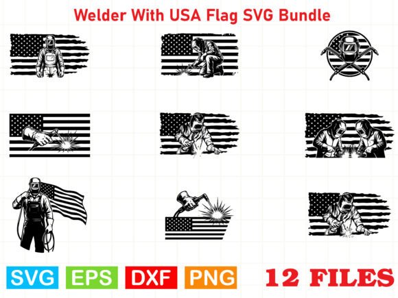 A Welder SVG Bundle: Graphics for Patriotic Editorial Design