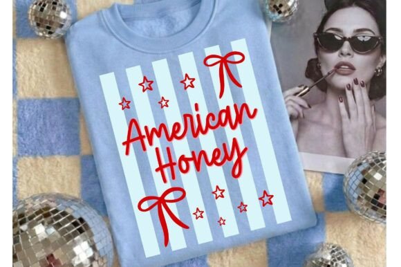 American Honey SVG: A Patriotic Graphics Kit for T-Shirt Designs & Branding