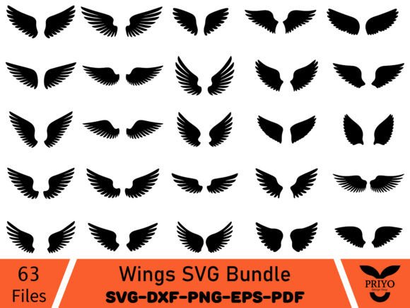 Angel Wings SVGs: Graceful Graphics for Creative Projects