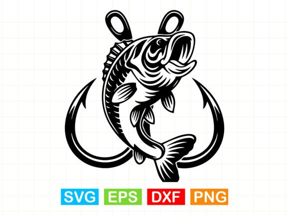 Bass Fish Hook SVG: A Designer's Review for Graphics and T-Shirt Designs