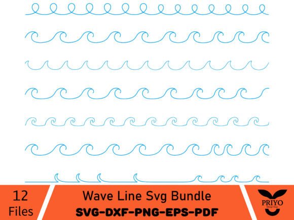 Crafting With the Wave Line SVG Graphics Bundle