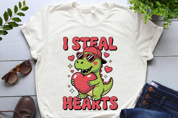 I Steal Hearts Valentine's Day Graphics for Illustrations