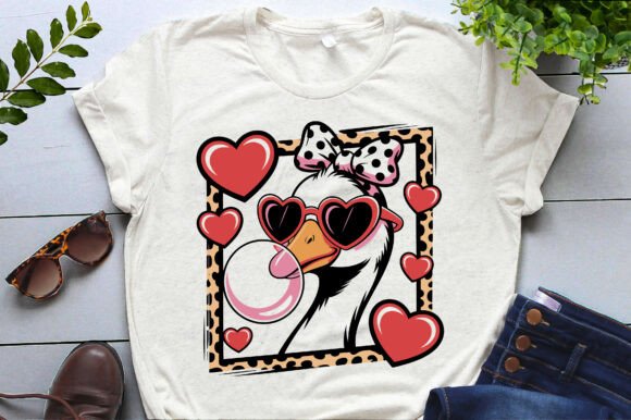 Leopard Goose Valentine Graphics for Creative Entrepreneurs