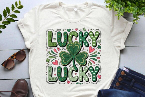 Lucky Shamrock St Patrick's Day Graphics for T-Shirt Designs