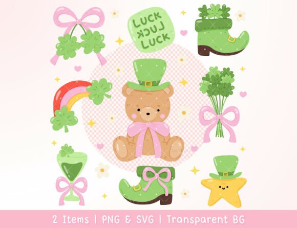 Reviewing the Lucky St Patrick Kawaii Bear Graphics for Web Content