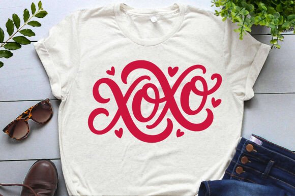 XOXO Hearts Valentine Graphics for Editorial Publishing